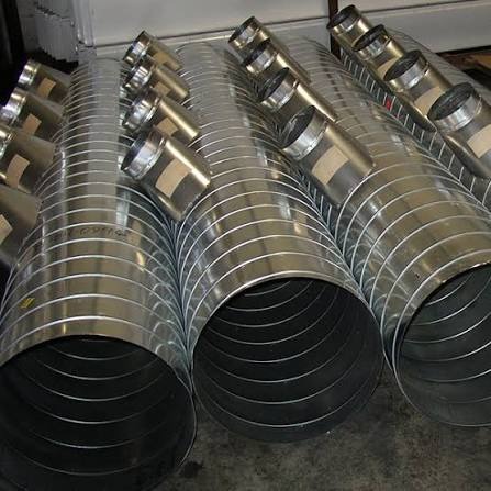 Spiral Circular Type Galvanized Iron Ducts & Fittings